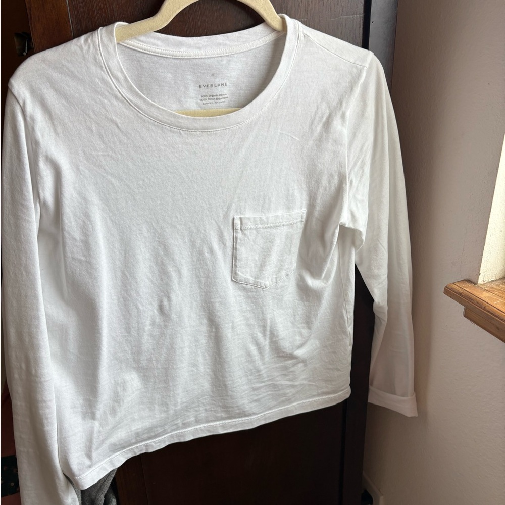 Everlane Cream Organic Cotton Tee
